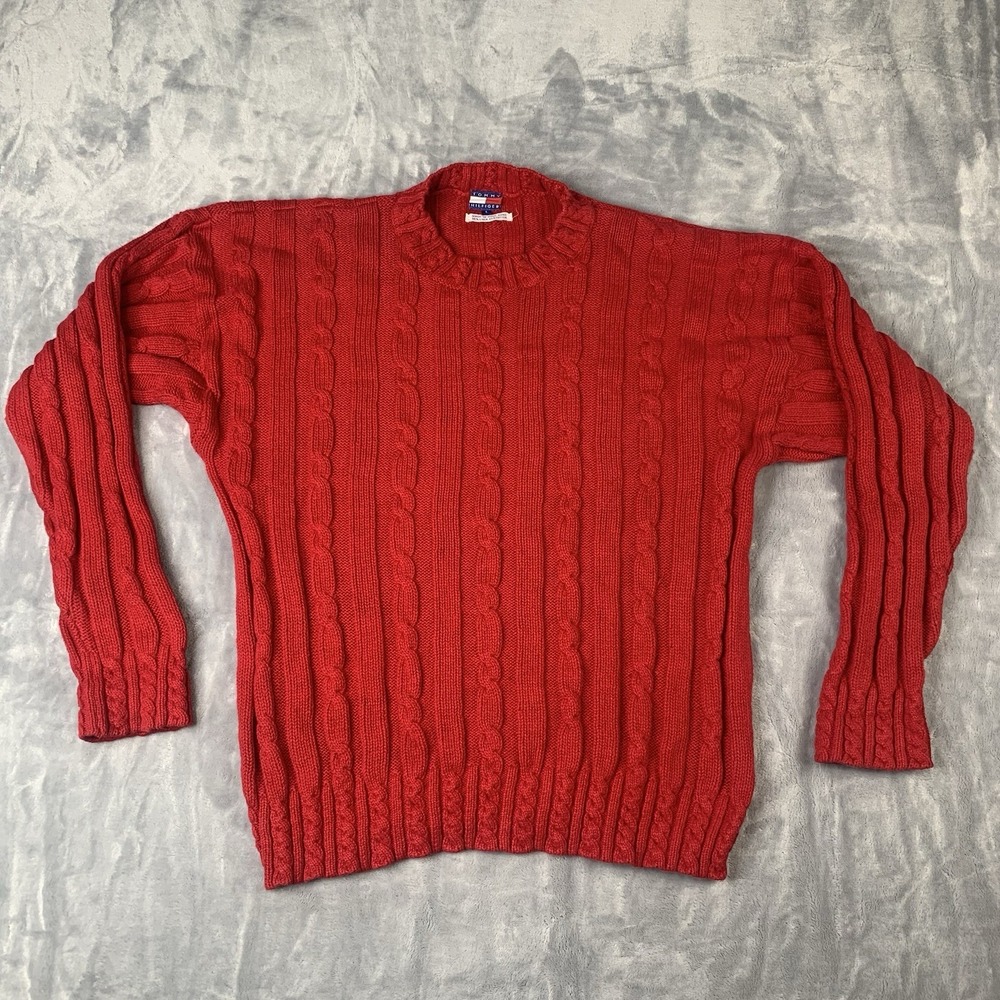 VINTAGE‎ Tommy Hilfiger Heavy Knit Sweater Men's L
